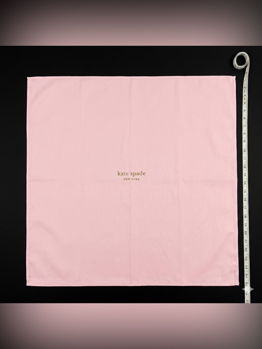 Kate Spade New York Large Pink Satin Dust Bag 36” x 29” for Totes & Handbags - Picture 3 of 3